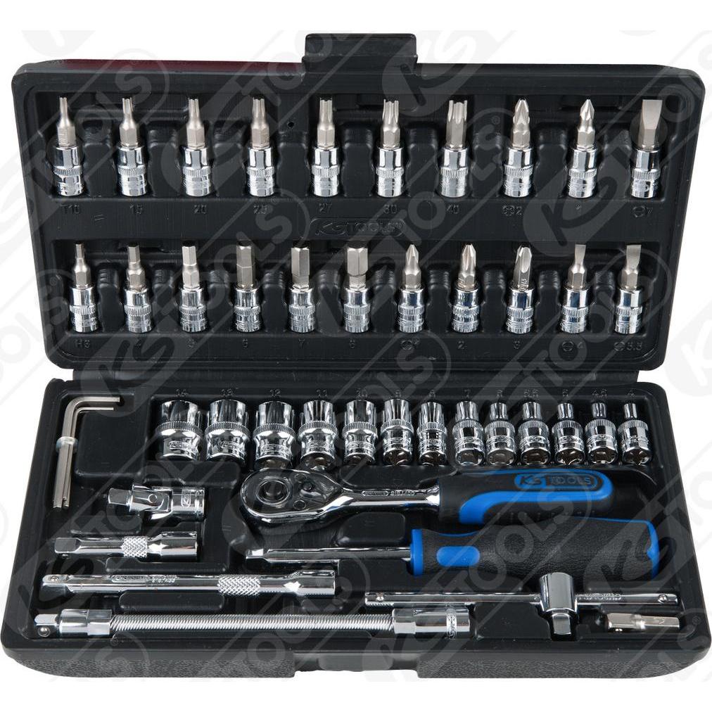 Thumbnail - KS Tools, Steckschlüssel + Stecknuss, 1/4" CHROMEplus Steckschlüssel-Satz (14 mm, 12 mm, 13 mm, 10 mm, 11 mm, 8 mm, 5 m...