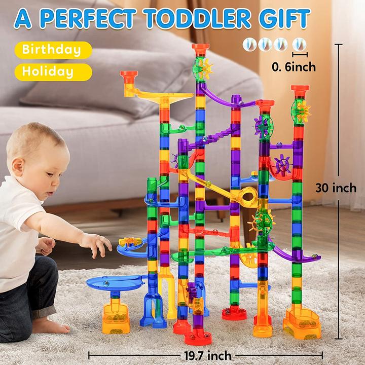 Actual product image Joyin 170 piece multicolor marble run
