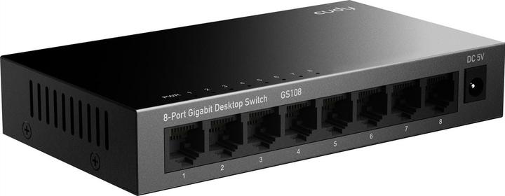 Actual product image Cudy GS108 network switch Gigabit Ethernet (10/100/1000) Black (8 ports)