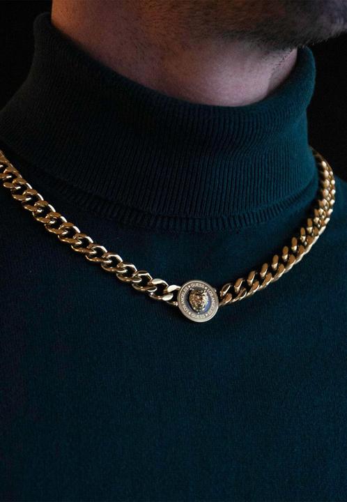 Actual product image Guess LION KING Necklace (Stainless steel, 53 cm)