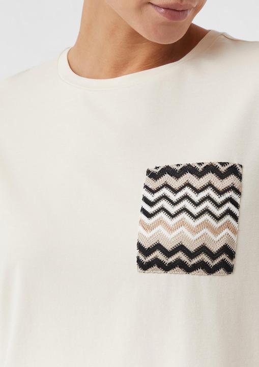 Produktbild Comma T-Shirt Jersey-T-Shirt mit Brusttasche (48)