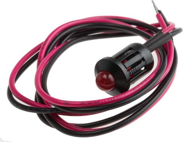 Produktbild RS PRO LED vorst. 8mm schwarz 2VDC HE rot