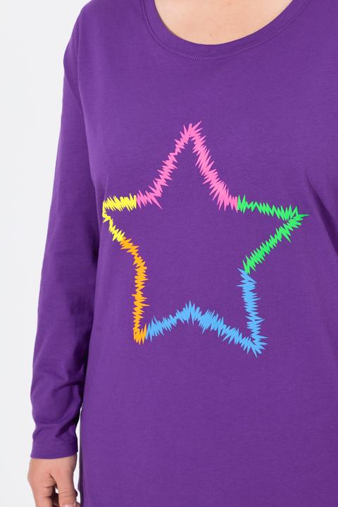 Produktbild Angel of Style Langarmshirt, Neon-Stern (50)