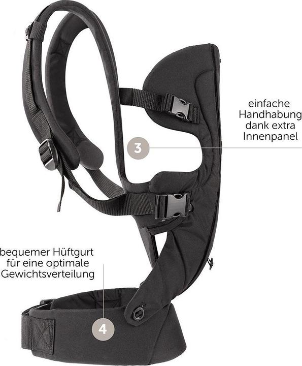 Fillikid Babytragen & Tragetücher Babytrage Walk 4in1 - Schwarz