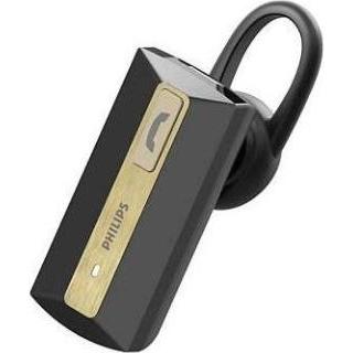 Philips Słuchawka z mikrofonem SHB1202/10 Bluetooth z uchwytem czarno-złota (Senza fili), Cuffie, Nero