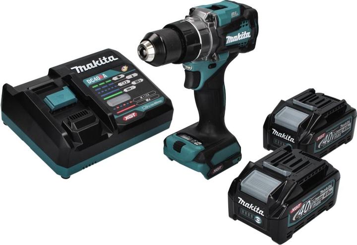 Produktbild Makita DF 001 GM2 Akku Bohrschrauber 40 V max. 140 Nm XGT Brushless + 2x Akku 4,0 Ah + Ladegerät (Akkubetrieb)