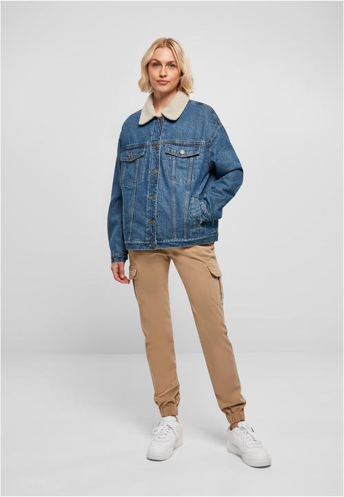Immagine prodotto Urban Classics Giacca in denim Sherpa oversize da donna (M)