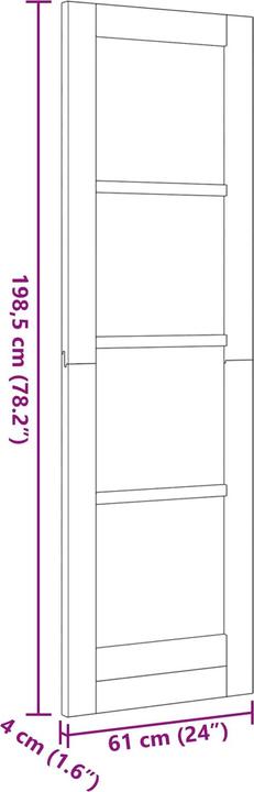 Produktbild vidaXL Interior Tür (Türgarnitur, Türgriff)