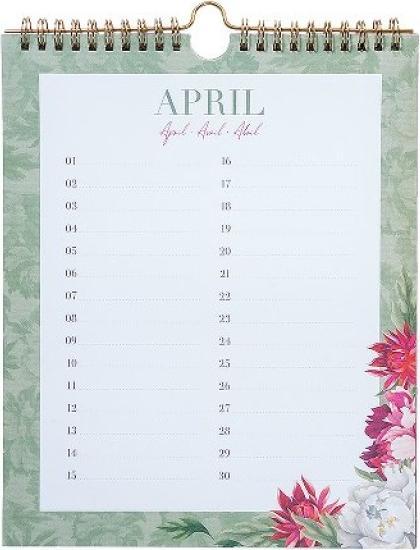Valeurs nutritives et ingrédients Artebene Calendrier d'anniversaire 21x26 fleurs (21 x 26 cm)