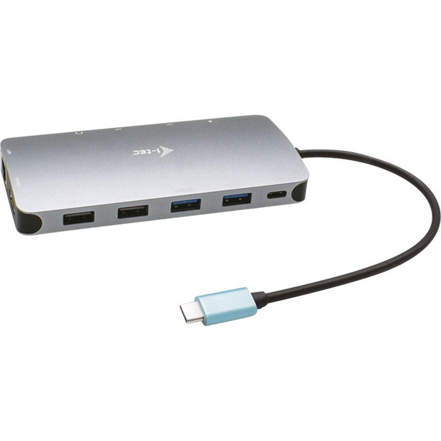 I-Tec Nano (USB-C), Docking Station + Hub Usb, Argento