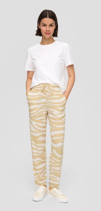 Produktbild S.Oliver Hose Hose aus reiner Viskose mit Artwork-Print (38)