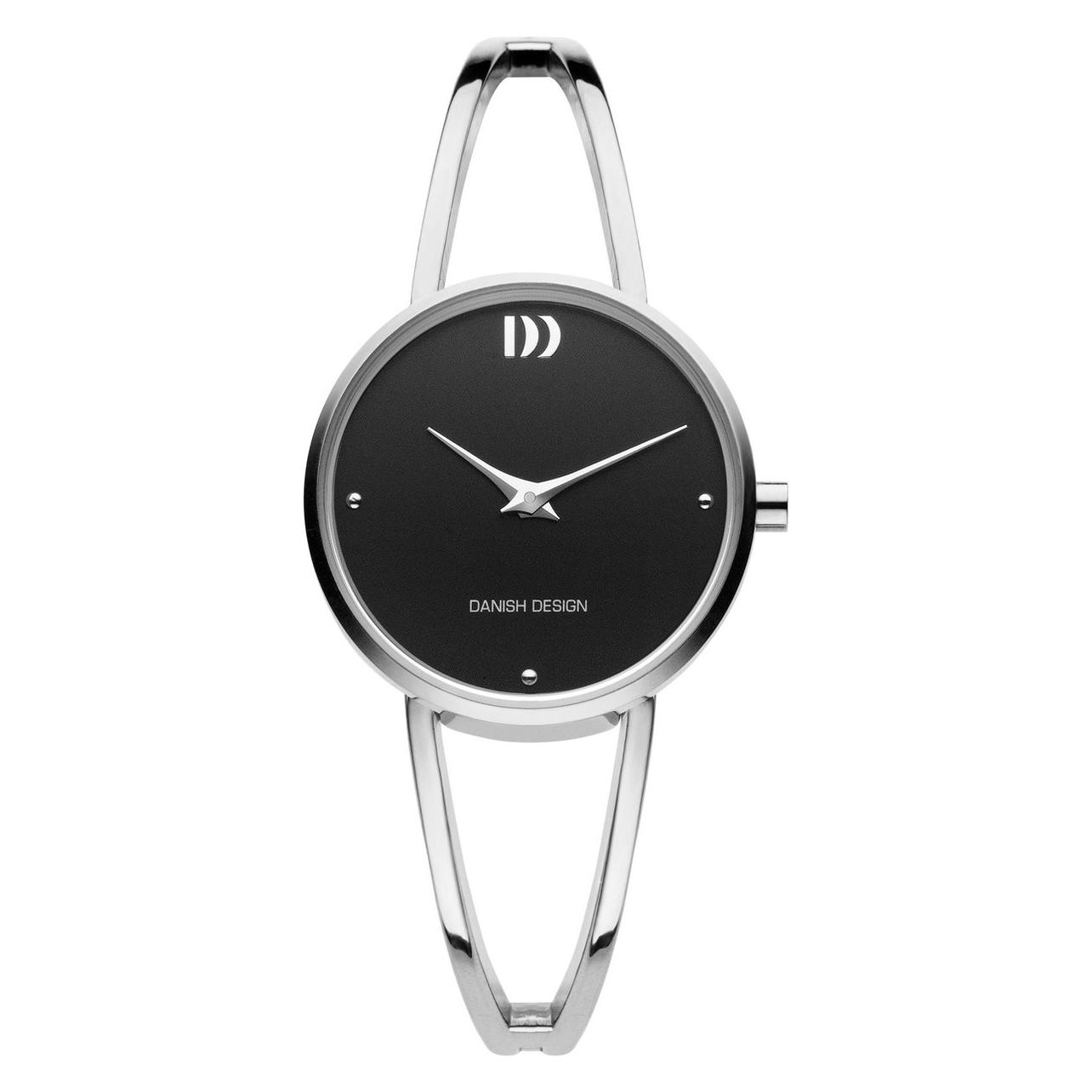 Danish Design, Horloge, Chloe Horloge - Dames Horloge - Zwart - Diameter 27 Mm - Roestvrij Staal, Zwart, (27 mm)