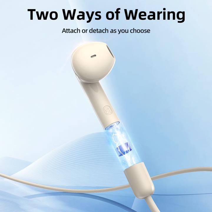 Produktbild Joyroom Magnetic Wireless Neckband Headphones, JR-DS1, (White) (Kabellos)