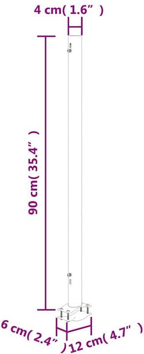 Produktbild vidaXL Seitenmarkise (3 m)