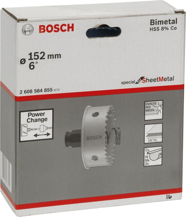 Image du produit Bosch Professional Zubehör Scie cloche Special Sheet Metal, 152 mm, 6 pouces (152 millimètres)