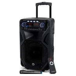 Manta SPK5021PRO Fonos (5 h, Netzbetrieb), Bluetooth Lautsprecher, Schwarz