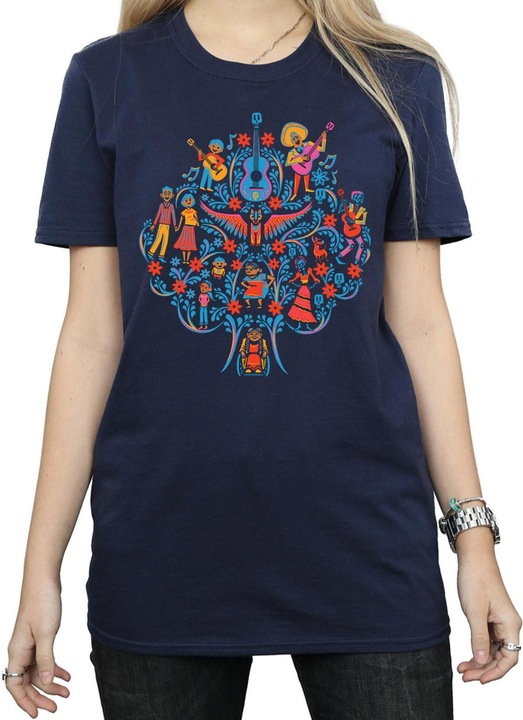 Immagine prodotto Disney Coco Tree Pattern Maglietta Ampia Donna (3XL)