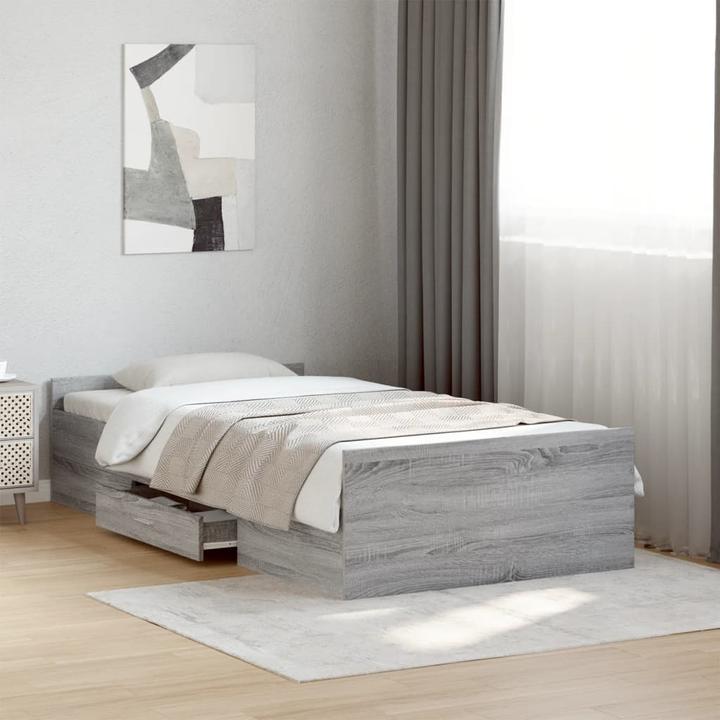 Image du produit VidaXL Cadre de lit avec tiroirs (75 x 190 cm)