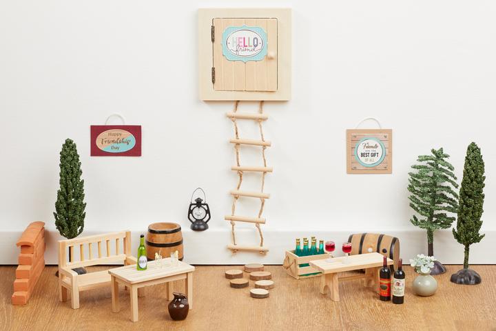 Actual product image Hobby Fun Wichtel set table, bench & chair