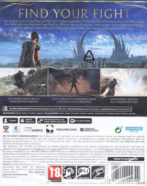 Image du produit Square Enix Forspoken (PS5, DE)