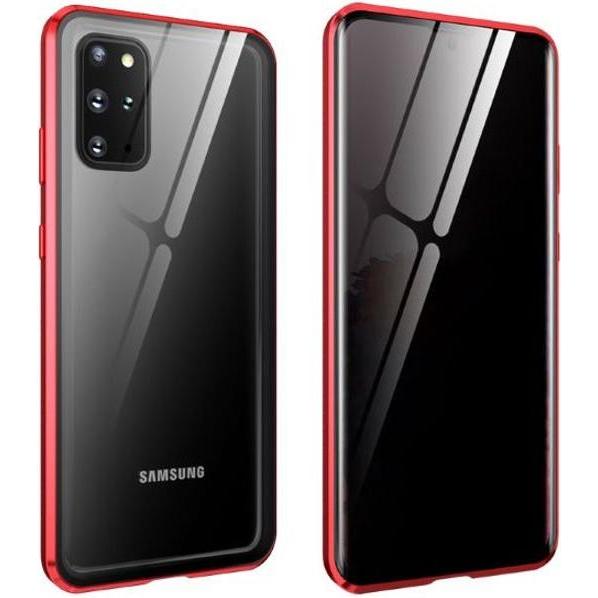 MU Classic 360 Grad Hülle mit Magnet-Technologie (Samsung Galaxy S20+), Smartphone Hülle, Rot