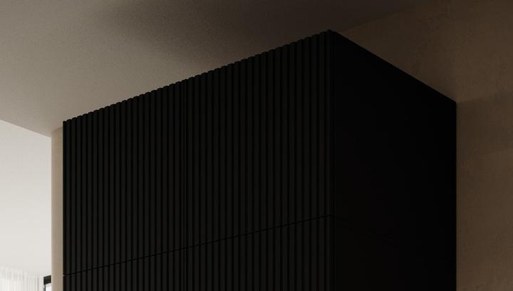 Actual product image Cama Wardrobe PAFOS 2D BASE 90x55.5x45 Black matt (90 x 55.50 x 45 cm)