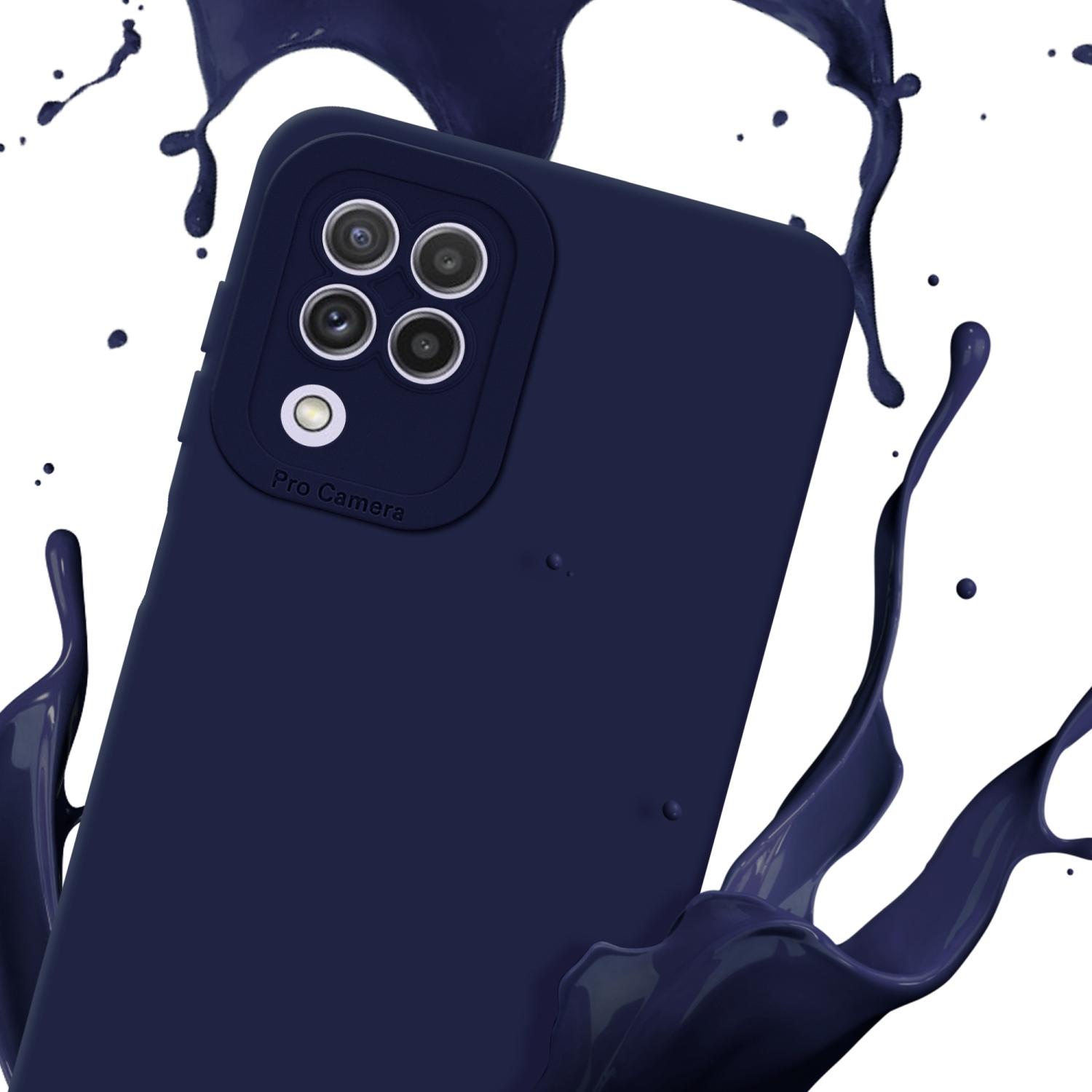 Thumbnail - Cadorabo Hülle für Samsung Galaxy A22 4G im TPU Fluid LM162 Style (Samsung Galaxy A22), Smartphone Hülle, Blau
