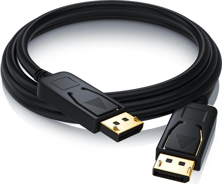 Image du produit CSL Câble DisplayPort 4k 60Hz Ultra HD - DisplayPort 1.2 vers DP 4K 1.2 y compris le transfert audio (5 m, DisplayPort, 1.2)