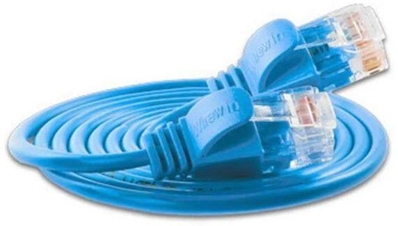 Actual product image Wirewin Slim patch cable: UTP, 10m, blue (U/UTP, CAT6, 10 m)