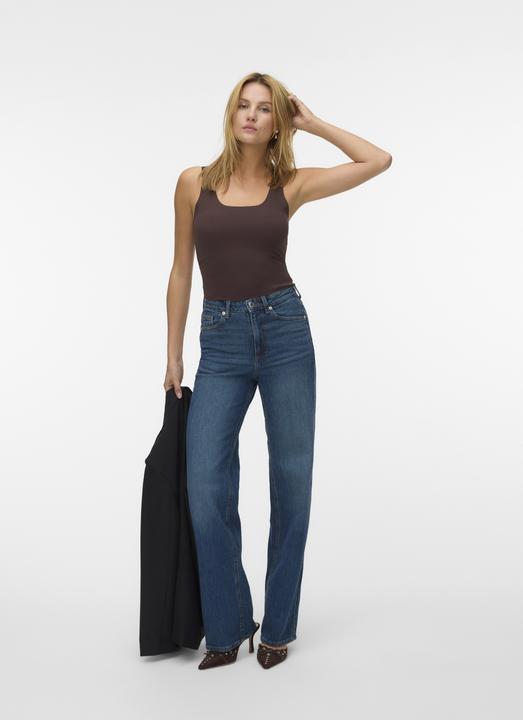Actual product image Vero Moda VMTESSA Hohe Taille Weiter Beinschnitt Jeans Weit geschnitten (W25/L32)