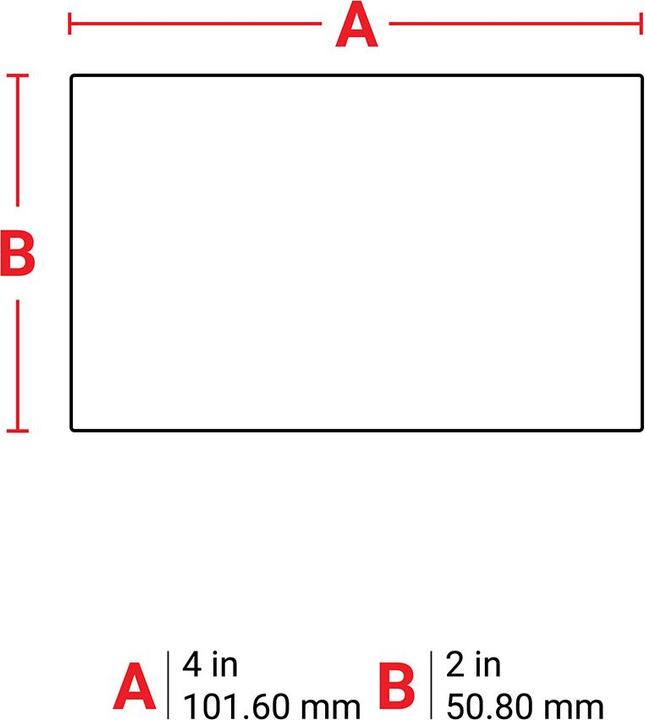 Produktbild Brady B33-55-413, Polyester, Silber, 101.60 x 50.80 mm, permanent (750 E.) (10.16 cm)