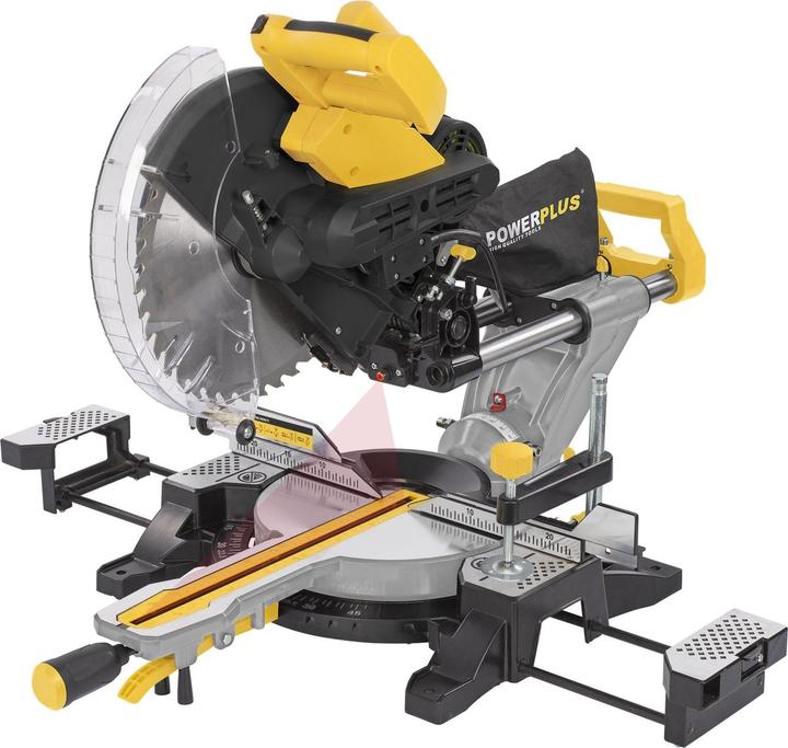 Image du produit Powerplus Telesk Scie à onglet double cône 2000W Ø 305mm - 2 Acc.