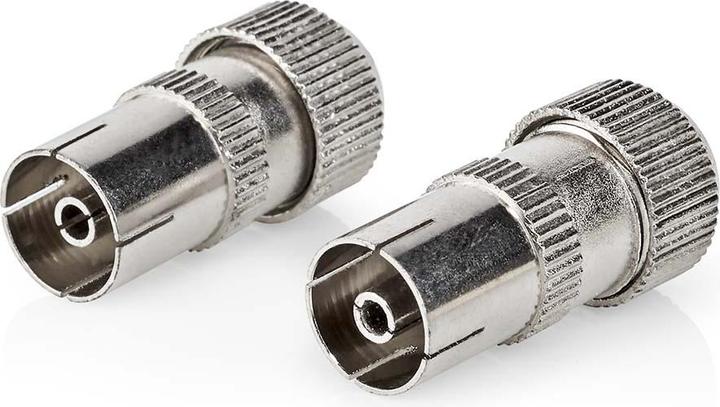 Nedis Connettore IEC (coassiale) Vite R - 2 pezzi in metallo (Cavi antenna)