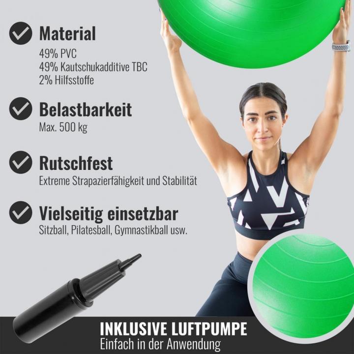 Immagine prodotto Gorilla Sports Palla da ginnastica (75 cm)