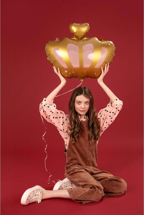 Immagine prodotto Partydeco Corona di palloncini in foil 52 x 42 cm, oro