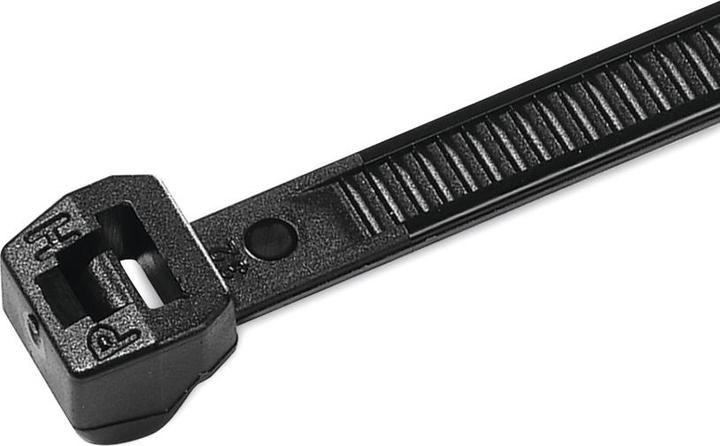 Actual product image HellermannTyton Cable tie black 200 mm x 3.4 mm, 118-04900 (Plastic cable ties, 200 mm, 100 pcs.)
