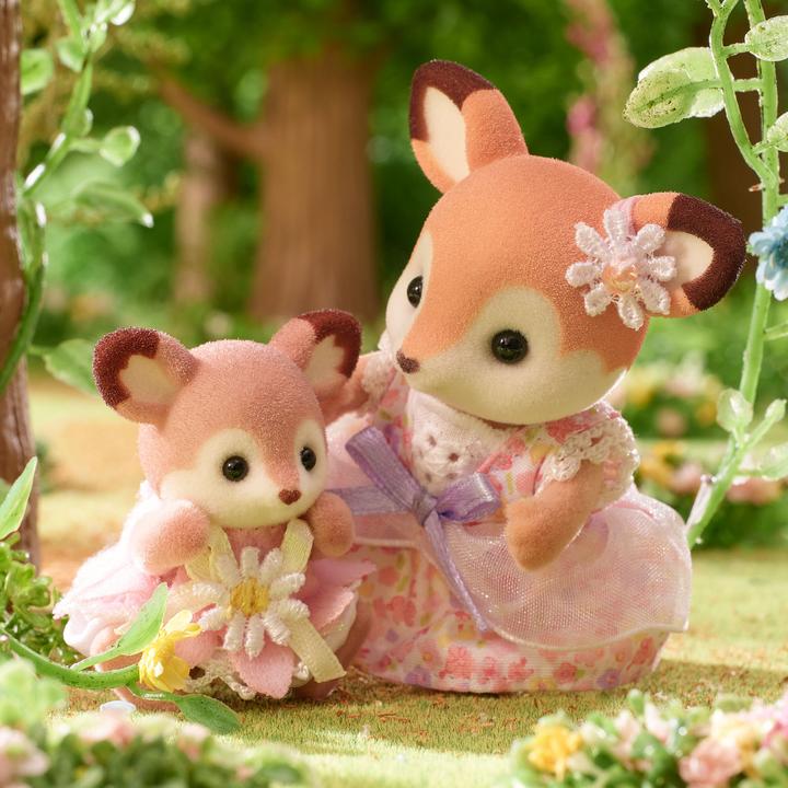 Actual product image Sylvanian Families Reh Babys mit Blumenschaukel Spielset