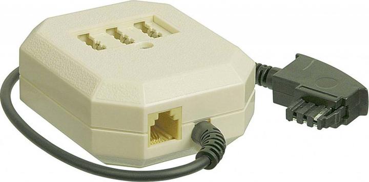 Produktbild Goobay TAE Verlängerungsbox, Beige-Schwarz, 0.2 m
