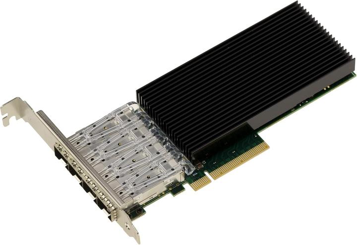 Actual product image Kalea-informatique 4-Port PCIe Fibre SFP+ LAN Controller Card with Intel Chipset - 10GbE Ethernet Network Adapter (Mini PCI Express)