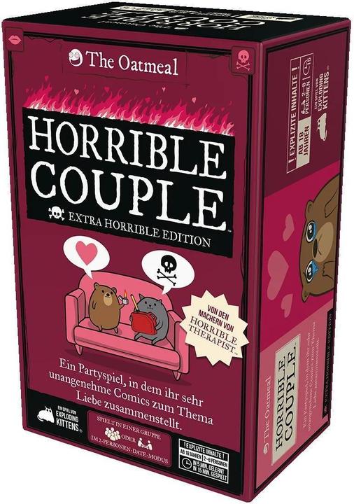Immagine prodotto Exploding Kittens Horrible Couple (Extra Horrible Edition) (Tedesco, 2 - 8 Giocatori)