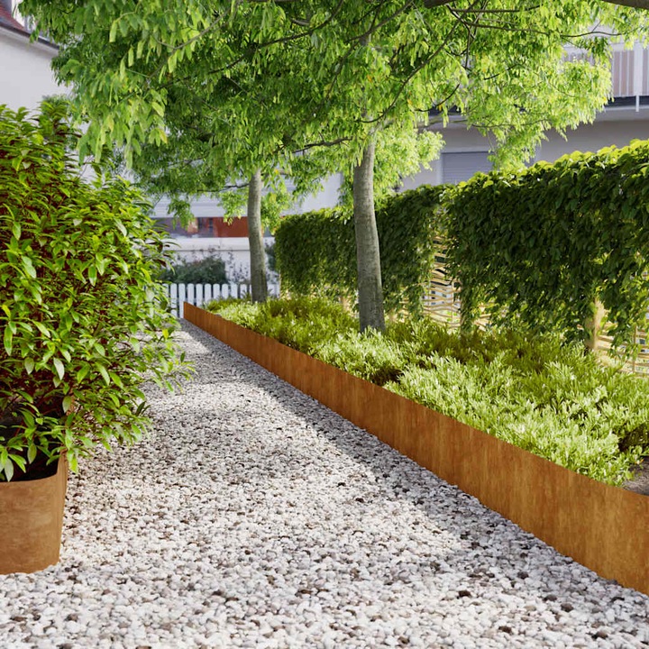 Image du produit VidaXL Rasenkanten 20 Stk. 25x103 cm Flexibel Wetterfester Stahl Gartenkante (103 cm)