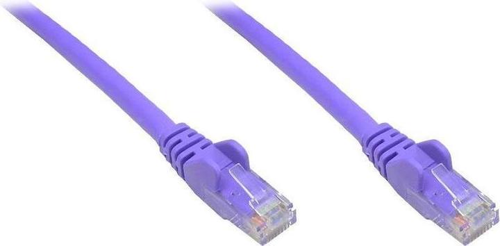 Actual product image Varia Patch cable, Cat. 6, U/UTP, violet, 3m (U/UTP, CAT6, 3 m)
