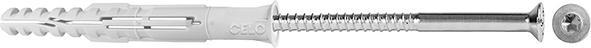 Actual product image Celo Multifunctional frame anchor MFR SB 8-100 TX countersunk collar with Torx screw (50 pcs.)