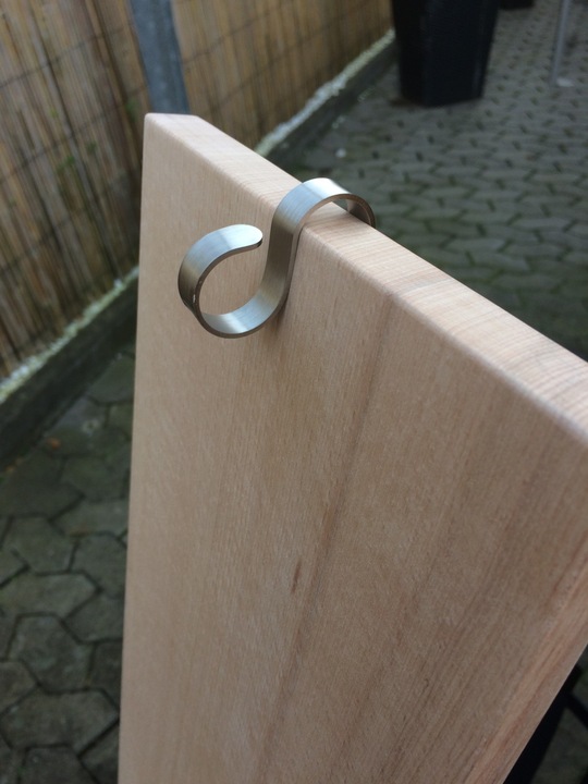 Actual product image Grillfürst Flame salmon board beech 190mm clamp variant IDD