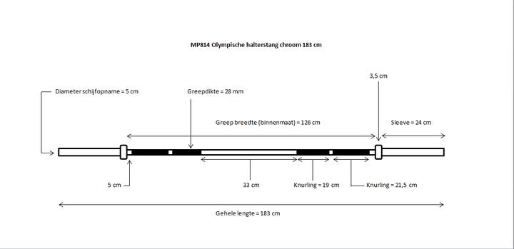 Actual product image Muscle Power Olympic Barbell