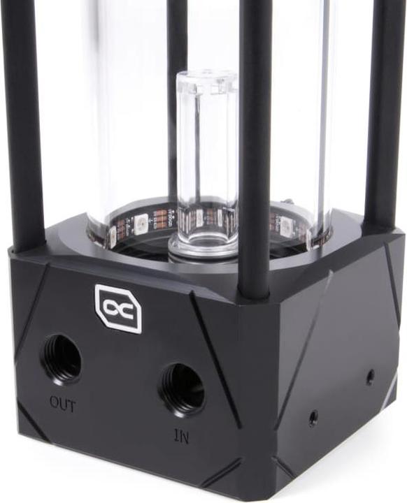 Produktbild Alphacool PUM Eisbecher Aurora D5 Acetal/Glas - 250mm mit D5 VPP655 PWM Pumpe