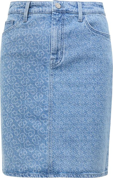 Produktbild s.Oliver Rock Jeansrock mit Logo-Muster (46)