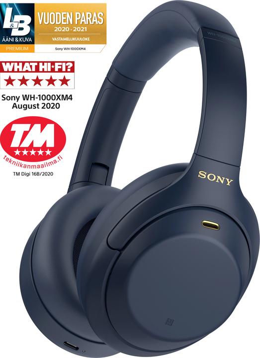Sony WH-1000XM4 (ANC, 30 h, Kabellos, Kabelgebunden)