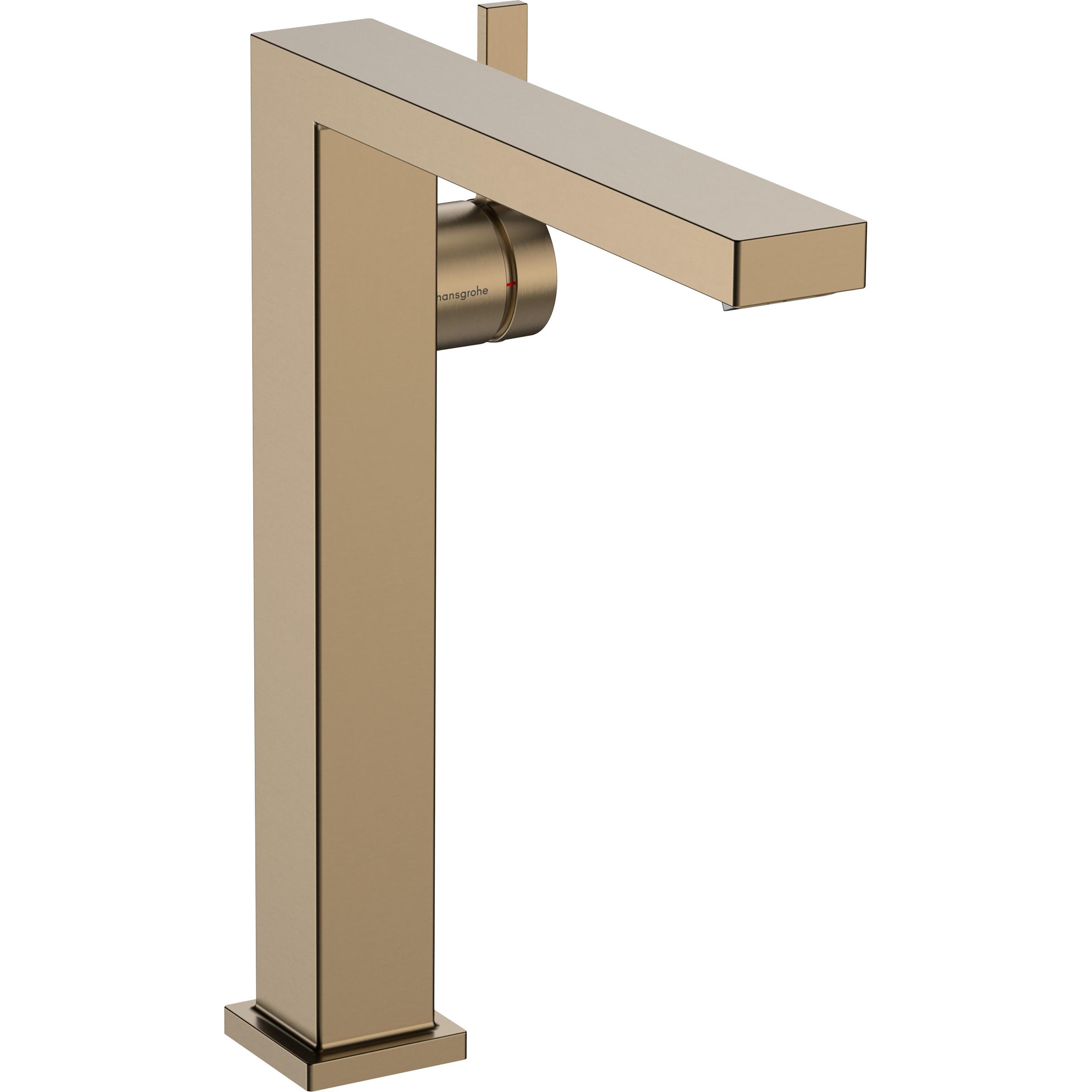 hansgrohe, Rubinetteria per bagno, Tecturis E ngreeps wastafelkraan 240 Fine CoolStart voor waskommen zonder afvoerplug Brushed Bronze