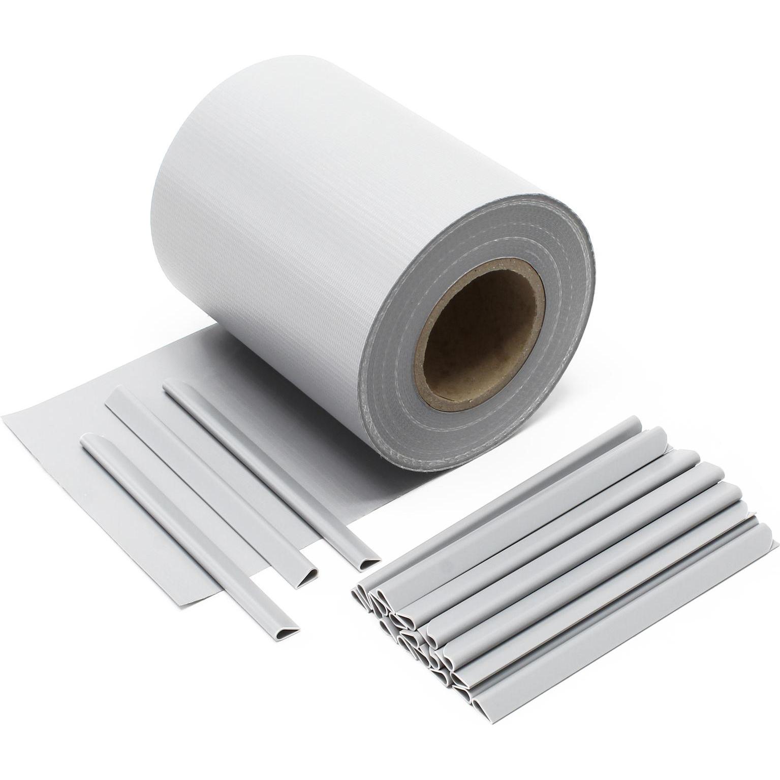 Wiltec, Sichtschutz, Sichtschutz Streifen 35mx19cm PVC 450g/m² 20 Clips Zaunfolie Zaunschutz (3500 cm)